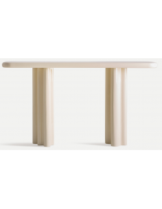 konsol konsolbord træ moderne creme beige 2