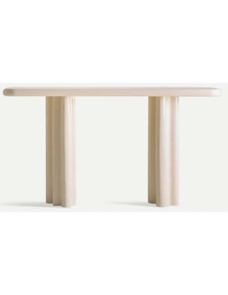 konsol konsolbord træ moderne creme beige