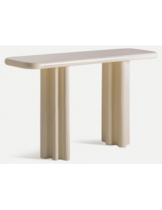 konsol konsolbord træ moderne creme beige
