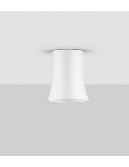 påbygningsspot led gips hvid gu10