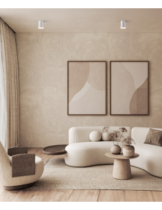 påbygningsspot led gips hvid gu10 2