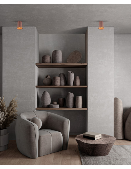 påbygningsspot led beton gu10