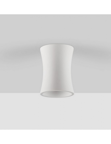 påbygningsspot led gips hvid gu10