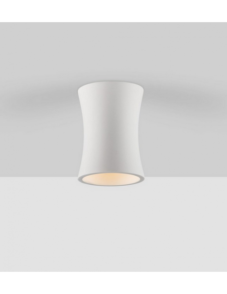 påbygningsspot led gips hvid gu10