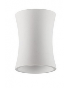 påbygningsspot led gips hvid gu10