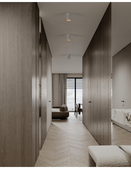 påbygningsspot led beton gu10