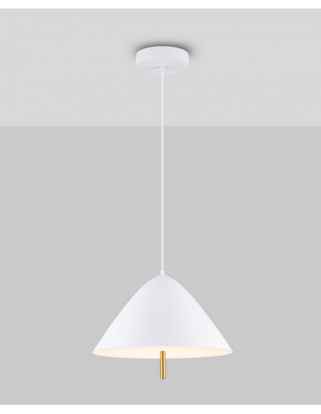 pendellampe loftlampe hvid led design spisebord