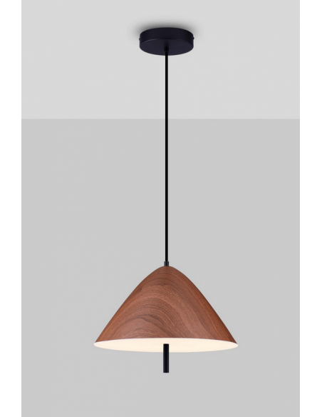 pendellampe loftlampe træ led design spisebord