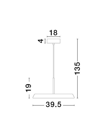 loftlampe pendellampe hvid led moderne design