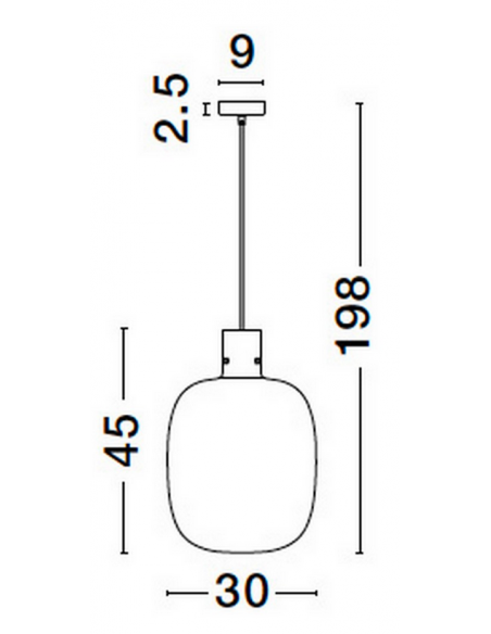 loftlampe pendellampe glas moderne design