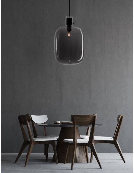 loftlampe pendellampe glas moderne design