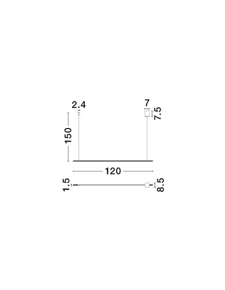 langbordspendel moderne design køkken spisebord sort