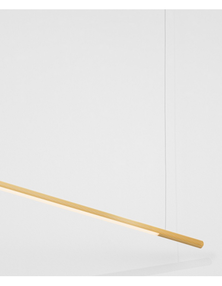 langbordspendel moderne design køkken spisebord guld messing