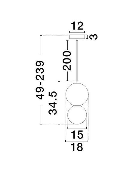 loftlampe pendellampe glas moderne design retro