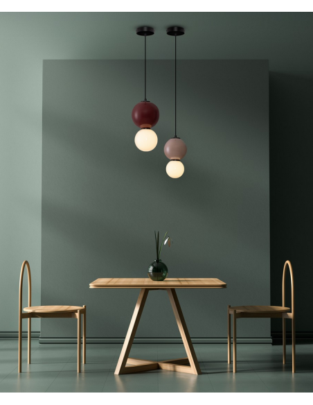 loftlampe pendellampe glas moderne design retro