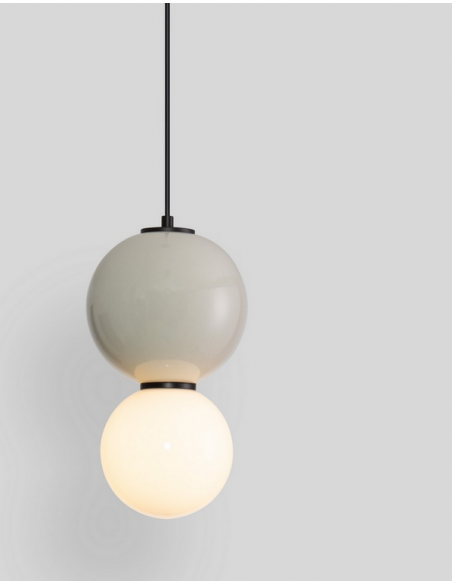 loftlampe pendellampe glas moderne design retro