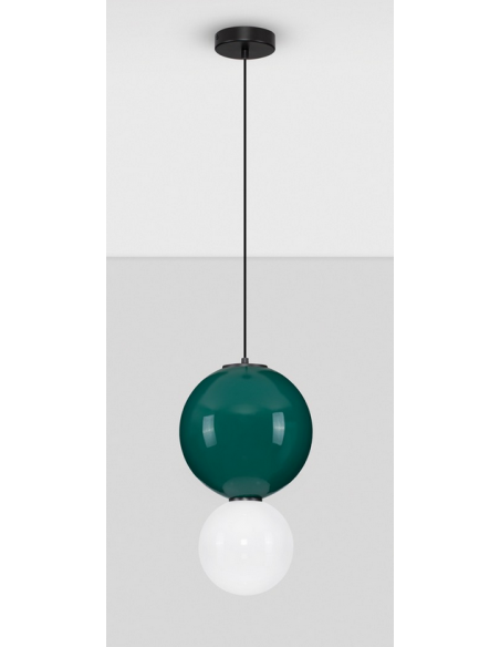loftlampe pendellampe glas moderne design retro