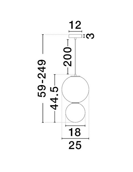 loftlampe pendellampe glas moderne design retro