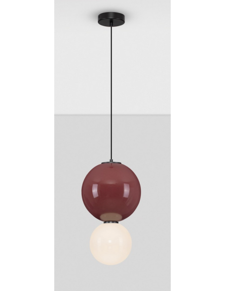 loftlampe pendellampe glas moderne design retro