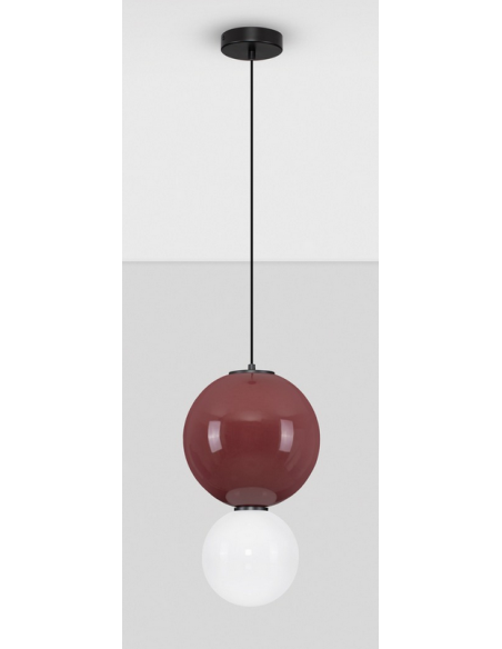 loftlampe pendellampe glas moderne design retro