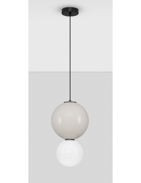 loftlampe pendellampe glas moderne design retro