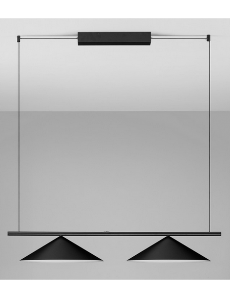 langbordspendel moderne design køkken spisebord sort led