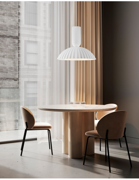 loftlampe pendellampe moderne design retro hvid