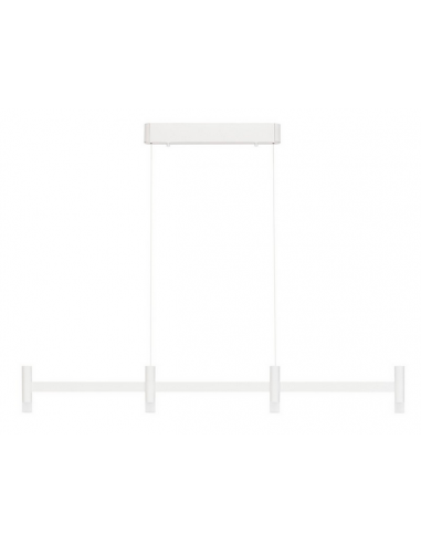 langbordspendel moderne design køkken spisebord hvid led