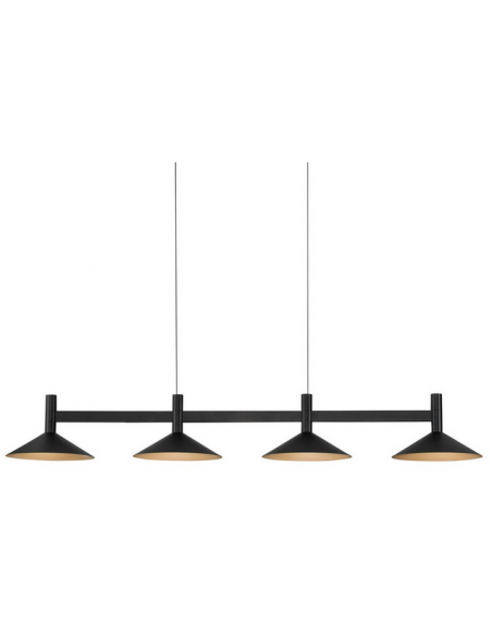 langbordspendel moderne design køkken spisebord sort led