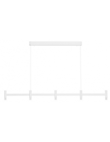 langbordspendel moderne design køkken spisebord hvid led