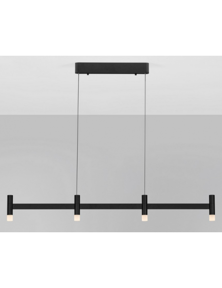 langbordspendel moderne design køkken spisebord sort led