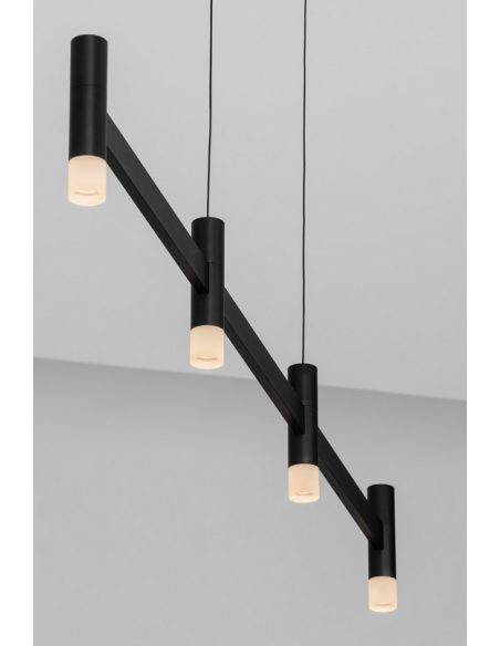 langbordspendel moderne design køkken spisebord sort led