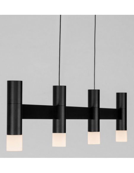 langbordspendel moderne design køkken spisebord sort led