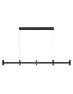 langbordspendel moderne design køkken spisebord sort led