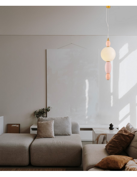 loftlampe pendellampe glas moderne design retro