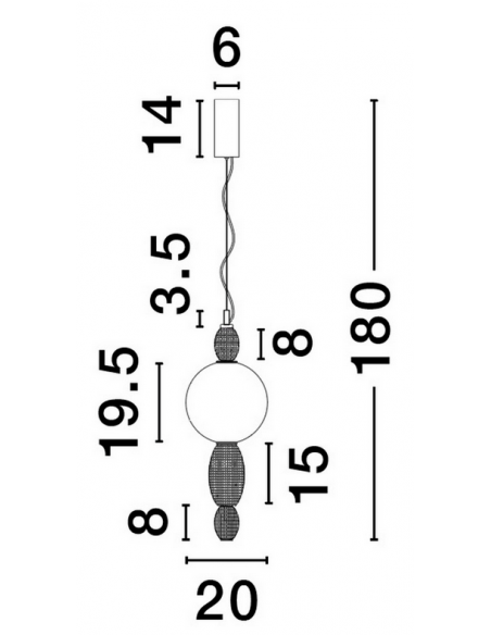loftlampe pendellampe glas moderne design retro