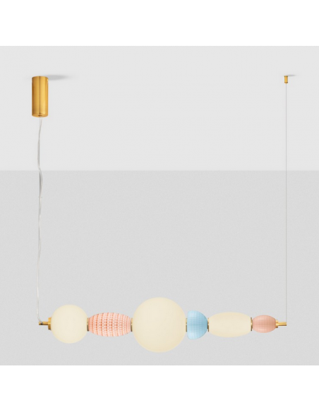 langbordspendel moderne design køkken spisebord led retro