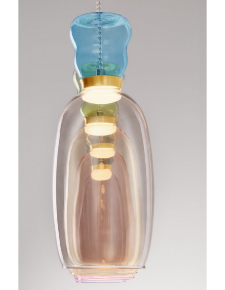 langbordspendel moderne design køkken spisebord led retro glas