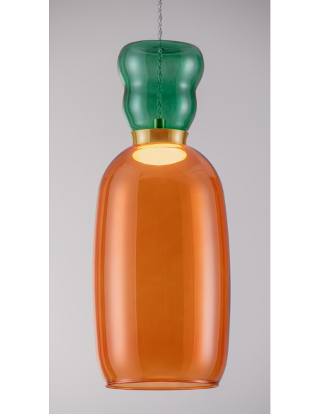 loftlampe pendellampe glas moderne design retro