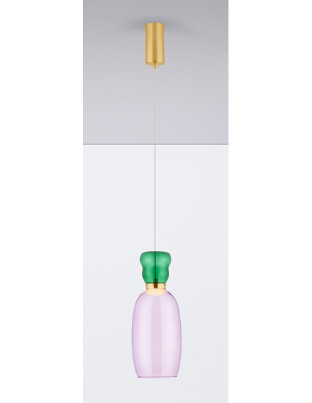 loftlampe pendellampe glas moderne design retro