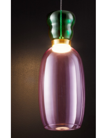 loftlampe pendellampe glas moderne design retro