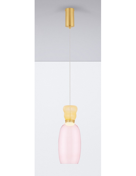 loftlampe pendellampe glas moderne design retro