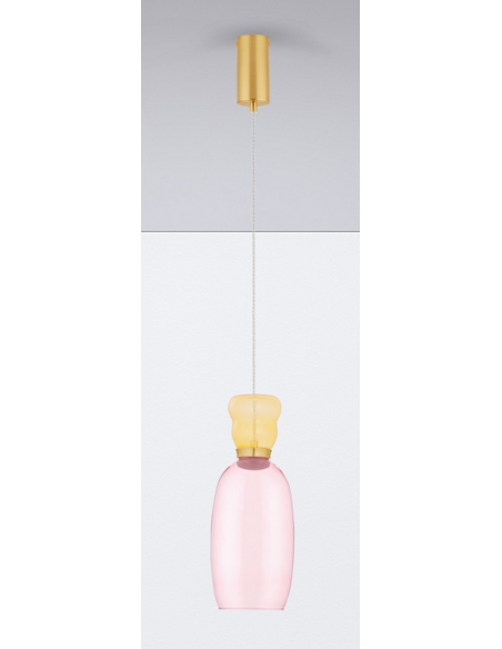 loftlampe pendellampe glas moderne design retro
