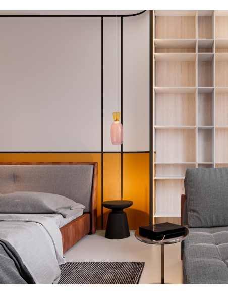 loftlampe pendellampe glas moderne design retro