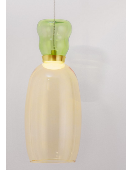 loftlampe pendellampe glas moderne design retro