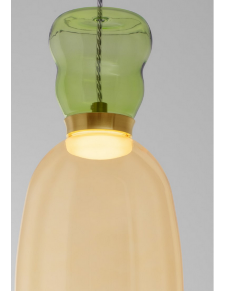 loftlampe pendellampe glas moderne design retro