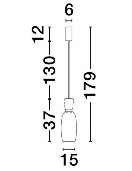 loftlampe pendellampe glas moderne design retro led