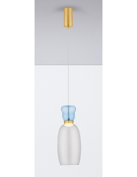 loftlampe pendellampe glas moderne design retro led