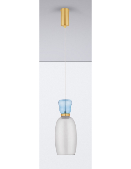 loftlampe pendellampe glas moderne design retro led