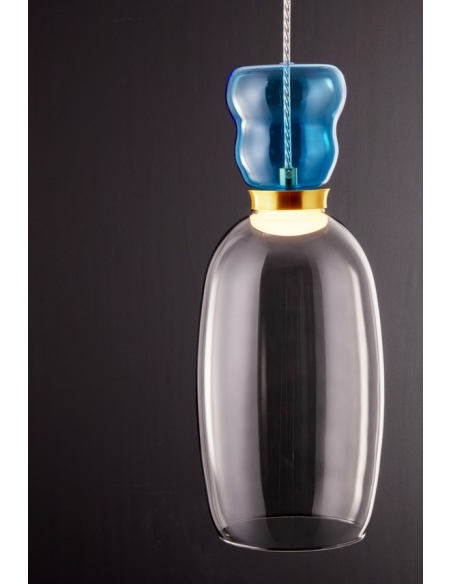 loftlampe pendellampe glas moderne design retro led